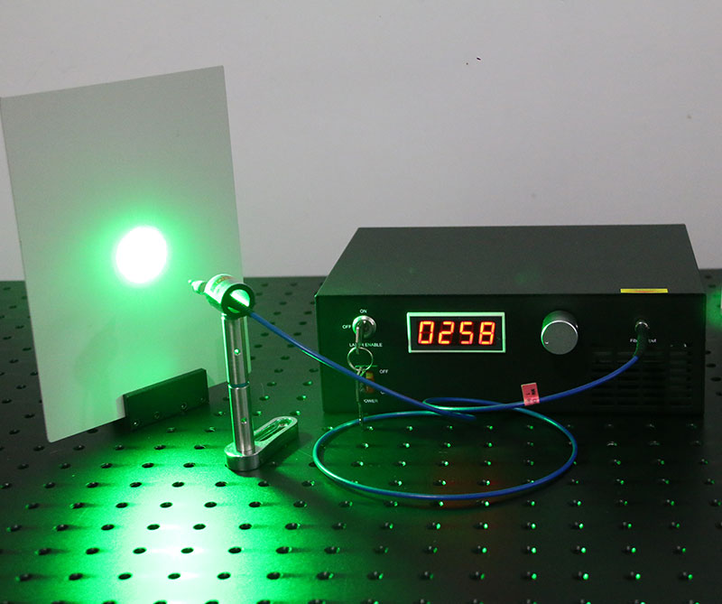 532nm 500mw Green Fiber Coupled Raman Laser 0.1nm Narrow Linewidth